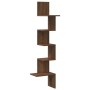 Estantería de pared esquina madera marrón roble 32x32x127,5cm de , Estantes y estanterías - Ref: Foro24-860523, Precio: 37,34...