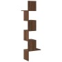 Estantería de pared esquina madera marrón roble 32x32x127,5cm de , Estantes y estanterías - Ref: Foro24-860523, Precio: 37,34...