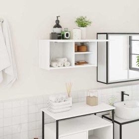 Mueble de pared de baño madera ingeniería blanco 60x25x30 cm by , bathroom vanities - Ref: Foro24-860058, Price: 49,65 €, Dis...