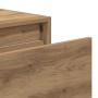 Mesita de noche de pared con luces LED roble artesano | Foro24.es | Tu tienda online para hogar, jardín y más Foro24.es