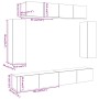 Mueble para TV de pared madera contrachapada artesanal 6 piezas de , Muebles TV - Ref: Foro24-3329002, Precio: 323,97 €, Desc...