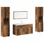 Juego de muebles de baño 4 piezas madera ingeniería envejecida von , Badezimmermöbel - Ref: Foro24-3328595, Preis: 224,30 €, ...