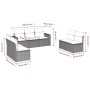 Juego de sofás de jardín 7 piezas con cojines ratán PE marrón von , Modulare Sofas für den Außenbereich - Ref: Foro24-3251171...