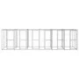 Galvanized steel outdoor kennel with roof 14.52 m² by vidaXL, Dog kennels and fences - Ref: Foro24-3082275, Price: 996,53 €, ...