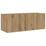 Mueble para TV de pared madera contrachapada artesanal 8 piezas | Foro24.es | Tu tienda online para hogar, jardín y más Foro24.es