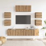Mueble para TV de pared madera contrachapada artesanal 7 piezas von , TV-Möbel - Ref: Foro24-3329014, Preis: 228,87 €, Rabatt: %