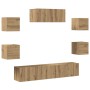 Mueble para TV de pared 7 piezas roble artesanal von , TV-Möbel - Ref: Foro24-3329208, Preis: 200,69 €, Rabatt: %
