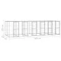 Galvanized steel outdoor kennel with roof 14.52 m² by vidaXL, Dog kennels and fences - Ref: Foro24-3082275, Price: 996,53 €, ...