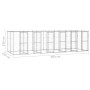 Outdoor-Zwinger aus verzinktem Stahl mit Dach, 14,52 m² von vidaXL, Hundehütten und Zäune - Ref: Foro24-3082275, Preis: 1,00 ...