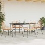 Juego de comedor jardín 5 piezas ratán sintético marrón de , Conjuntos de jardín - Ref: Foro24-3334446, Precio: 391,99 €, Des...