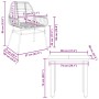 Muebles de jardín 3 piezas ratán sintético vidrio negro by , Garden sets - Ref: Foro24-3334534, Price: 205,91 €, Discount: %
