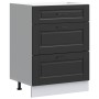 Mueble bajo de cocina Porto madera contrachapada negro de , Armarios de cocina - Ref: Foro24-854260, Precio: 124,84 €, Descue...