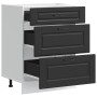 Mueble bajo de cocina Porto madera contrachapada negro de , Armarios de cocina - Ref: Foro24-854260, Precio: 124,84 €, Descue...
