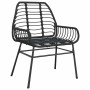 Juego de comedor jardín 5 piezas ratán sintético vidrio negro von , Gartensets - Ref: Foro24-3334536, Preis: 353,15 €, Rabatt: %