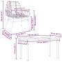 Juego de comedor jardín 5 piezas ratán sintético vidrio negro von , Gartensets - Ref: Foro24-3334536, Preis: 353,15 €, Rabatt: %