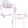 Juego de comedor jardín 3 piezas ratán sintético vidrio marrón von , Gartensets - Ref: Foro24-3334541, Preis: 213,79 €, Rabat...