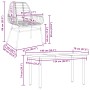 Juego de comedor jardín 5 piezas ratán sintético marrón von , Gartensets - Ref: Foro24-3334543, Preis: 367,24 €, Rabatt: %