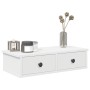 Estante de pared con cajones de madera contrachapada blanco de , Estantes y estanterías - Ref: Foro24-859941, Precio: 53,88 €...
