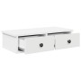 Estante de pared con cajones de madera contrachapada blanco de , Estantes y estanterías - Ref: Foro24-859941, Precio: 53,88 €...