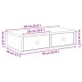 Estante de pared con cajones de madera contrachapada blanco de , Estantes y estanterías - Ref: Foro24-859941, Precio: 53,88 €...