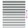 Estor cebra gris oscuro tejido ancho 120,9 cm poliéster by , Blinds and blinds - Ref: Foro24-4014136, Price: 30,31 €, Discoun...