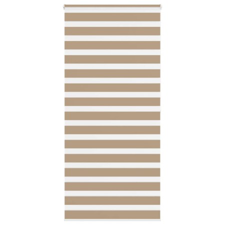 Estor cebra marrón arena tejido ancho 100,9 cm poliéster by , Blinds and blinds - Ref: Foro24-4014574, Price: 30,04 €, Discou...