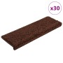 Alfombrilla escalera 30 uds 65x21x4 cm marrón | Foro24.es | Tu tienda online para hogar, jardín y más Foro24.es