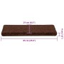 Alfombrilla escalera 30 uds 65x21x4 cm marrón | Foro24.es | Tu tienda online para hogar, jardín y más Foro24.es