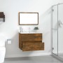 Set de muebles baño 2 pzas madera contrachapada roble ahumado von , Badezimmermöbel - Ref: Foro24-815735, Preis: 79,52 €, Rab...