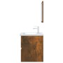 Set de muebles baño 2 pzas madera contrachapada roble ahumado von , Badezimmermöbel - Ref: Foro24-815735, Preis: 79,52 €, Rab...