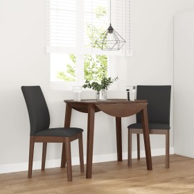 Sillas de comedor con cojines 2 uds madera maciza