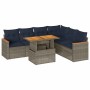 Set de sofás de jardín 7 pzas con cojines ratán sintético gris | Foro24.es | Tu tienda online para hogar, jardín y más Foro24.es