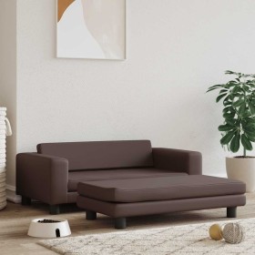 Cama de perros con extensión cuero sintético marrón 100x50x30cm von , Betten für Hunde - Ref: Foro24-172028, Preis: 127,58 €,...