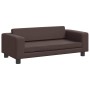 Cama de perros con extensión cuero sintético marrón 100x50x30cm von , Betten für Hunde - Ref: Foro24-172028, Preis: 127,58 €,...