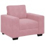 Juego de sofás con cojines 3 piezas terciopelo rosa de , Sofás - Ref: Foro24-3324670, Precio: 646,95 €, Descuento: %