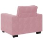 Juego de sofás con cojines 3 piezas terciopelo rosa de , Sofás - Ref: Foro24-3324670, Precio: 646,95 €, Descuento: %