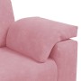 Juego de sofás con cojines 3 piezas terciopelo rosa de , Sofás - Ref: Foro24-3324670, Precio: 646,95 €, Descuento: %