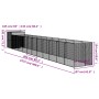 Caseta perro corral acero galvanizado gris claro 165x1271x181cm von , Hundehütten - Ref: Foro24-3189108, Preis: 887,10 €, Rab...