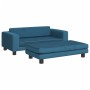 Sofá para niños con reposapiés terciopelo azul 100x50x30 cm by , Baby and Toddler Furniture - Ref: Foro24-3196407, Price: 147...