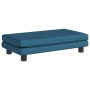 Sofá para niños con reposapiés terciopelo azul 100x50x30 cm by , Baby and Toddler Furniture - Ref: Foro24-3196407, Price: 147...