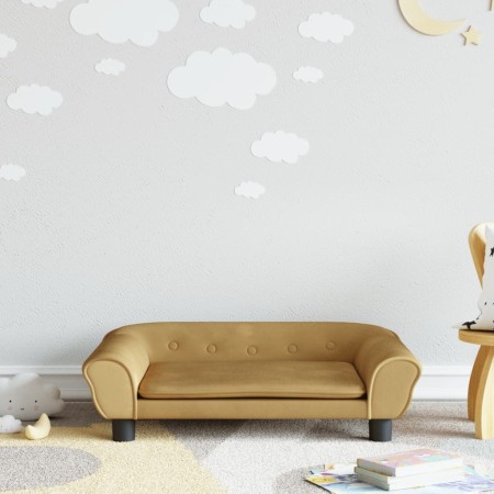 Sofá para niños de terciopelo marrón 70x45x26 cm von , Baby- und Kleinkindmöbel - Ref: Foro24-3196405, Preis: 81,15 €, Rabatt: %