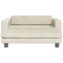 Sofá para niños con reposapiés terciopelo crema 100x50x30 cm by , Baby and Toddler Furniture - Ref: Foro24-3196413, Price: 14...