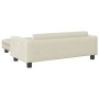 Sofá para niños con reposapiés terciopelo crema 100x50x30 cm by , Baby and Toddler Furniture - Ref: Foro24-3196413, Price: 14...