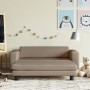 Sofá niños y reposapiés cuero sintético capuchino 100x50x30 cm von , Baby- und Kleinkindmöbel - Ref: Foro24-3196418, Preis: 1...