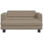 Sofá niños y reposapiés cuero sintético capuchino 100x50x30 cm von , Baby- und Kleinkindmöbel - Ref: Foro24-3196418, Preis: 1...