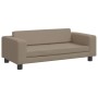 Sofá niños y reposapiés cuero sintético capuchino 100x50x30 cm von , Baby- und Kleinkindmöbel - Ref: Foro24-3196418, Preis: 1...