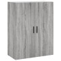 Aparador alto madera contrachapada gris sonoma 69,5x34x180 cm by , Sideboards - Ref: Foro24-3195865, Price: 164,06 €, Discoun...