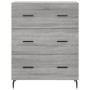 Aparador alto madera contrachapada gris sonoma 69,5x34x180 cm by , Sideboards - Ref: Foro24-3198423, Price: 175,21 €, Discoun...
