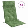 Cojines silla respaldo alto 6 uds tela Oxford estampado hojas von , Kissen für Stühle und Sofas - Ref: Foro24-361933, Preis: ...