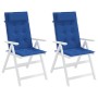 Cojines de silla respaldo alto 2 uds tela Oxford azul klein by , Cushions for chairs and sofas - Ref: Foro24-361904, Price: 3...